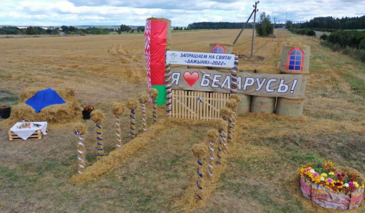 В Борисовском районе Минской области соорудили необычные композиции из  соломы для участия в областном конкурсе - БЕЛОРУССКИЙ ПРОФЕССИОНАЛЬНЫЙ СОЮЗ  РАБОТНИКОВ АГРОПРОМЫШЛЕННОГО КОМПЛЕКСА